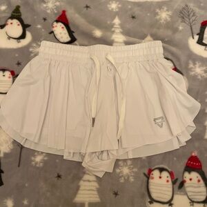 Keiki Kona White Athletic shorts with Drawstring